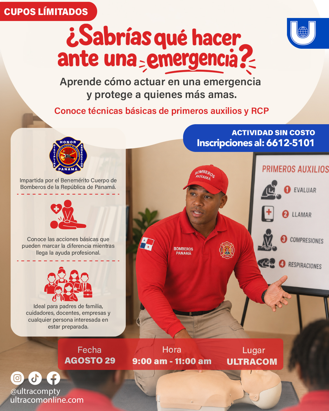 CHARLA DE PRIMEROS AUXILIOS CON LOS BOMBEROS